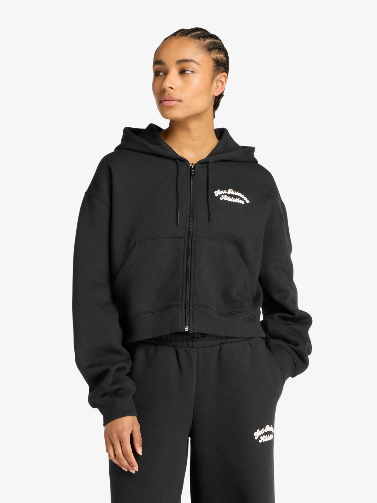 New Balance Linear Heritage Fleece Full Zip | Black