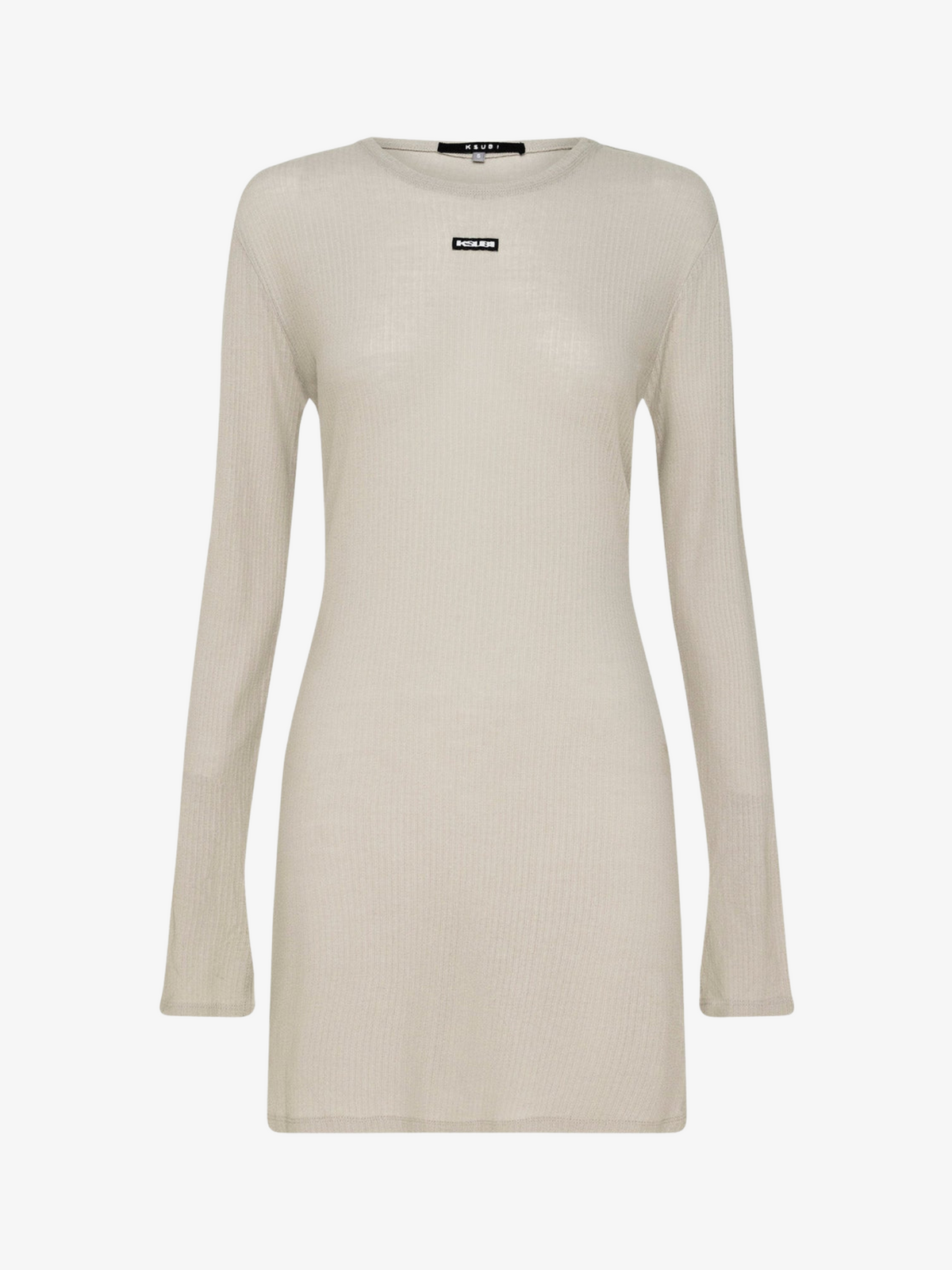 Ksubi Crawford Long Sleeve Mini Dress | TAUPE