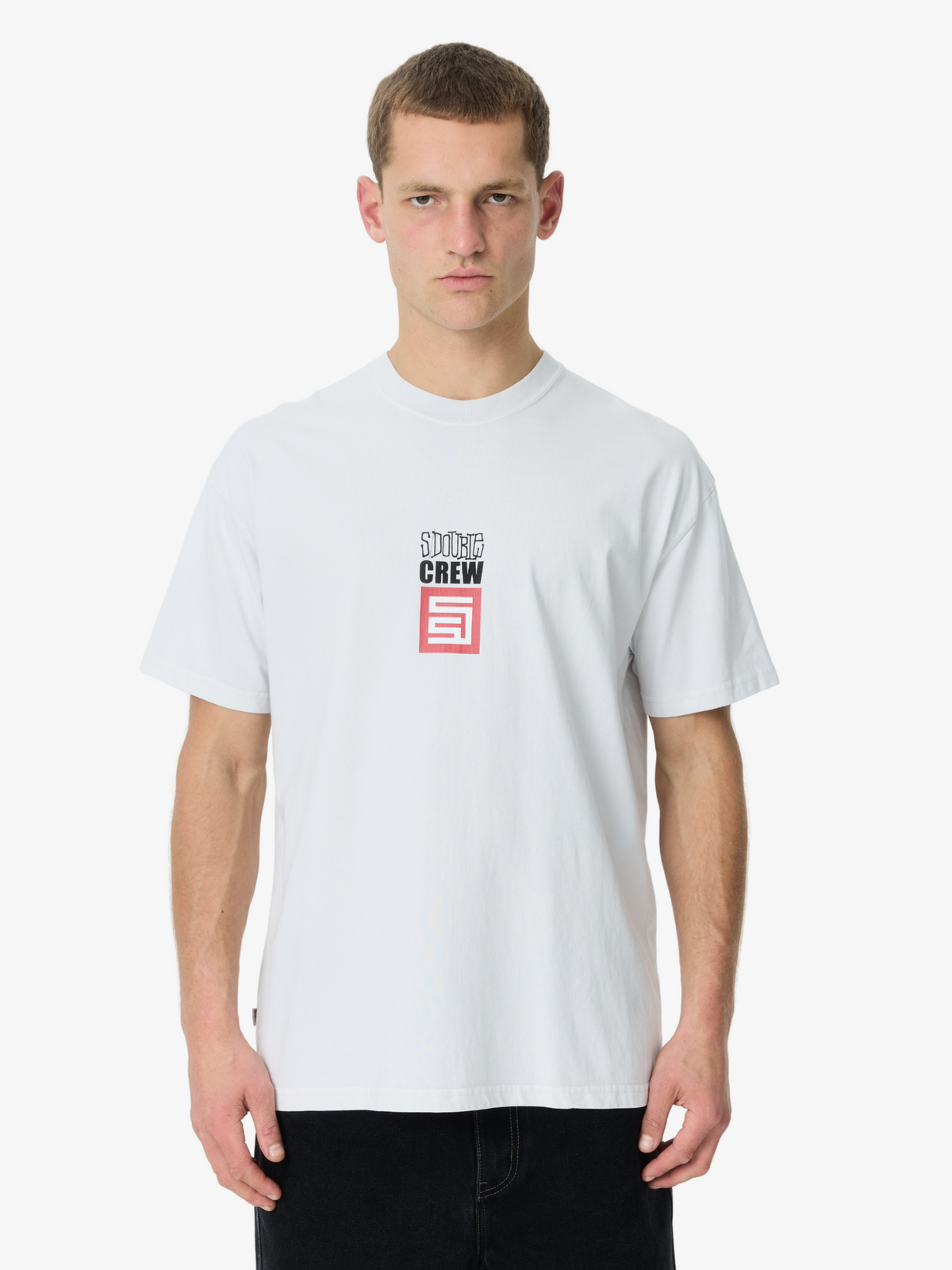 S-Double Crew Short Sleeve Tee | PIG SILVER