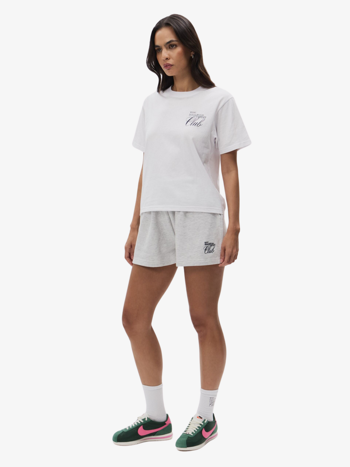 West Hollywood Sweat Club Logo Sweatshort | Snow