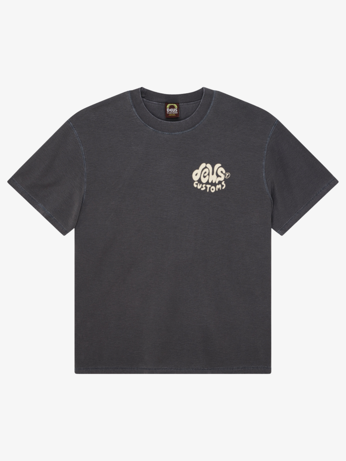 Deus Debris Reverse Tee | Washed Black