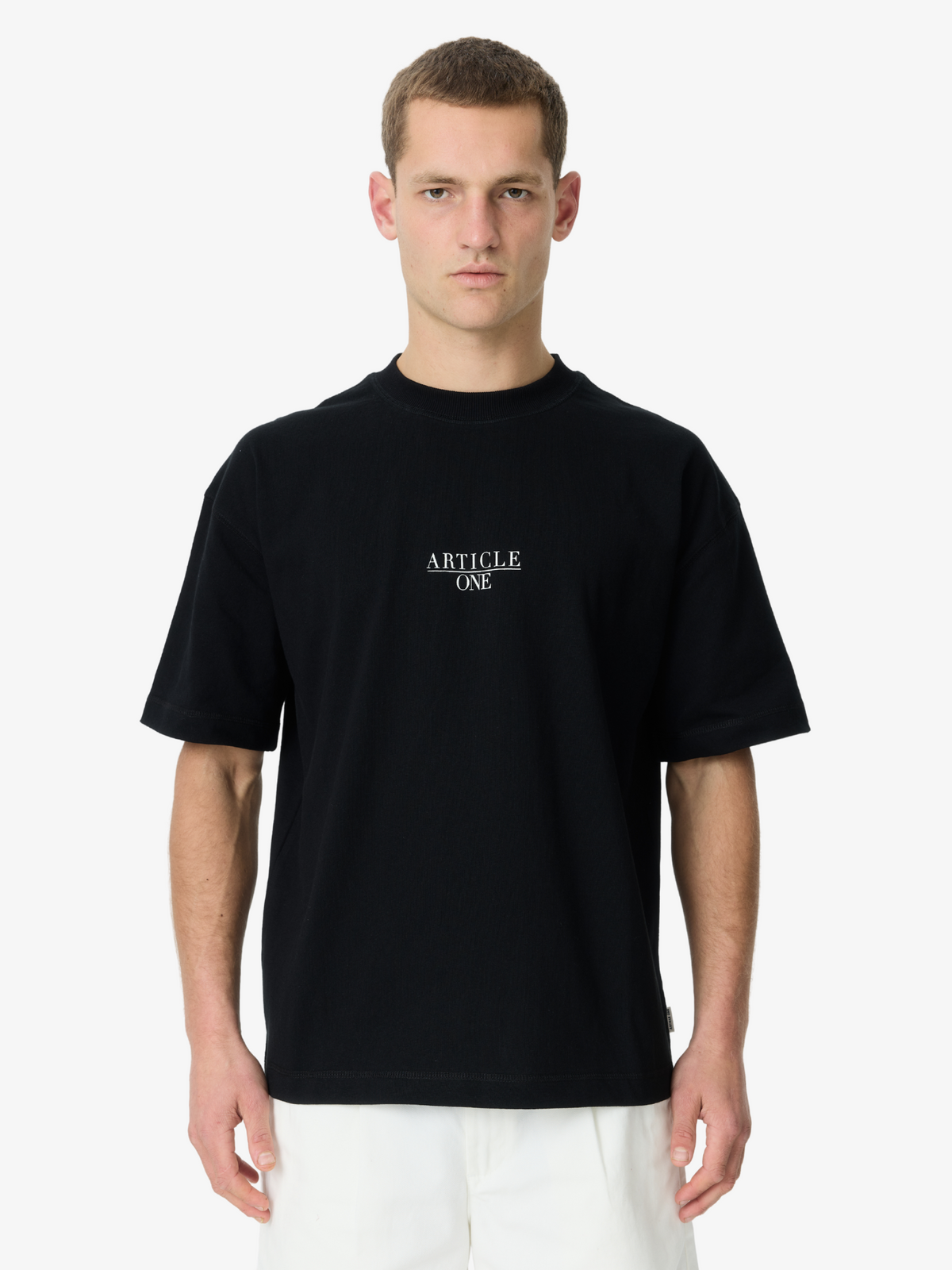 Article One Nice Serif Tee | Black