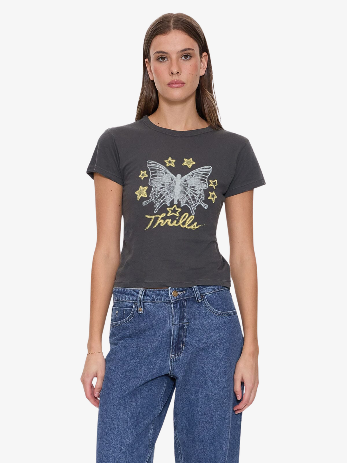 Thrills Angel Starboy Tee | MERCH BLACK