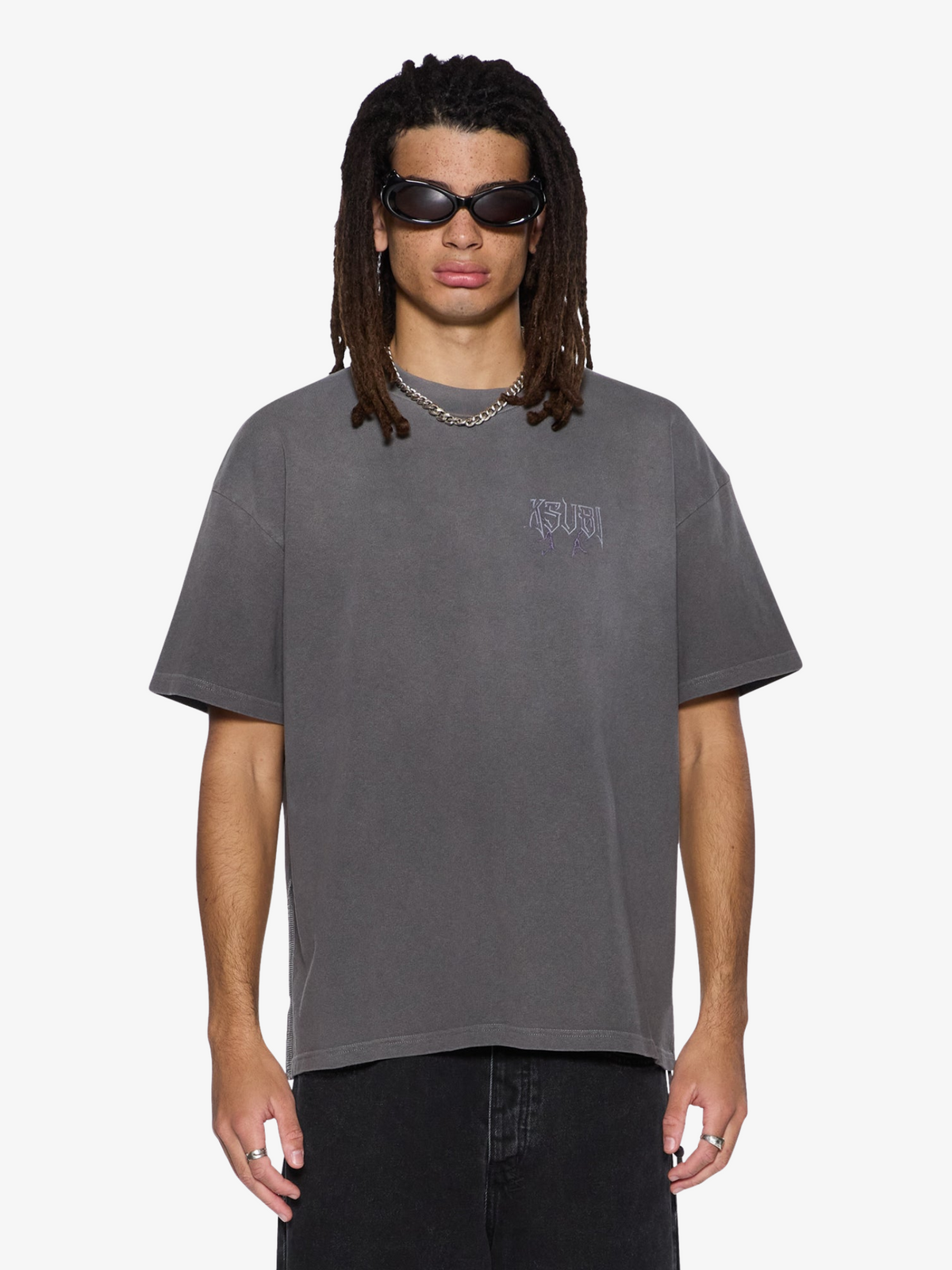Ksubi Utopia Angel Ekcess Ss Tee | Faded Black