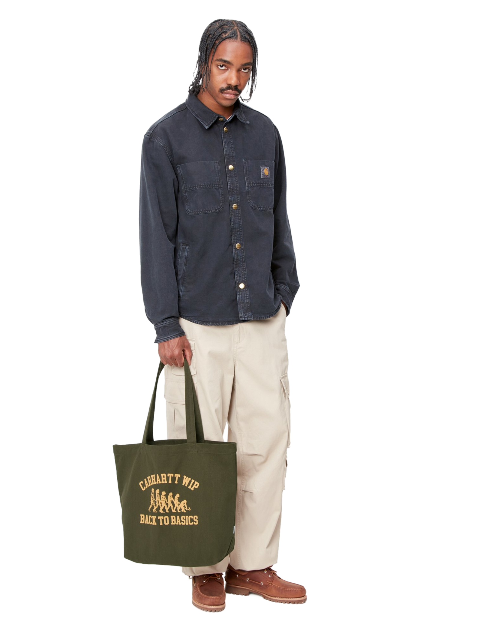 Canvas Graphic Tote Basics Print