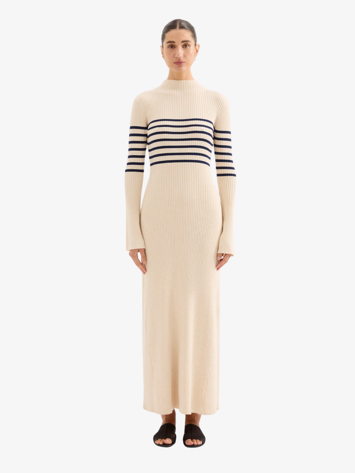 Nude Lucy Misha Knit Maxi Dress | Cloud Stripe