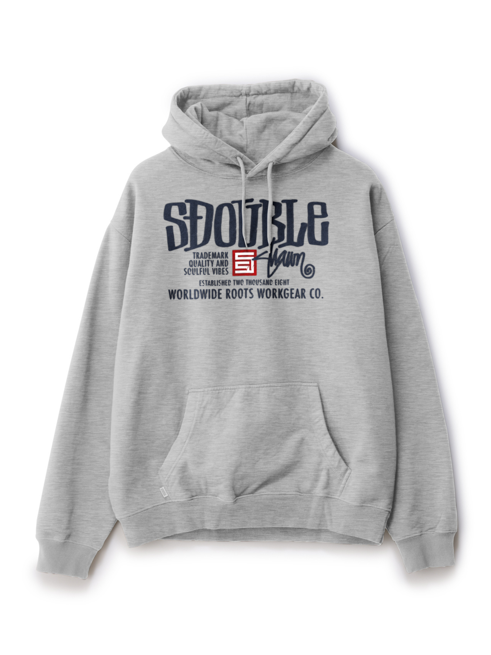 S-Double Workgear Hood GREY HEATHER | Glue Store S-Double Workgear Hood GREY HEATHER | Glue Store