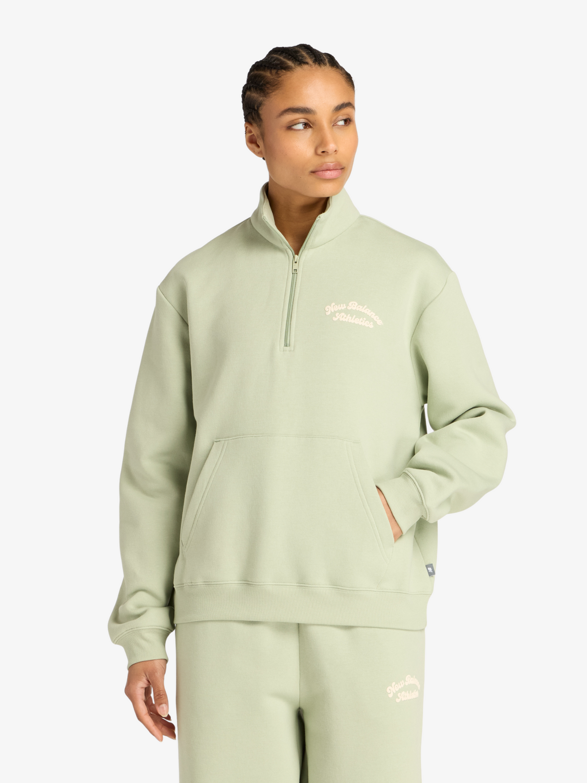 New Balance Linear Heritage Fleece Half Zip | Garter Snake