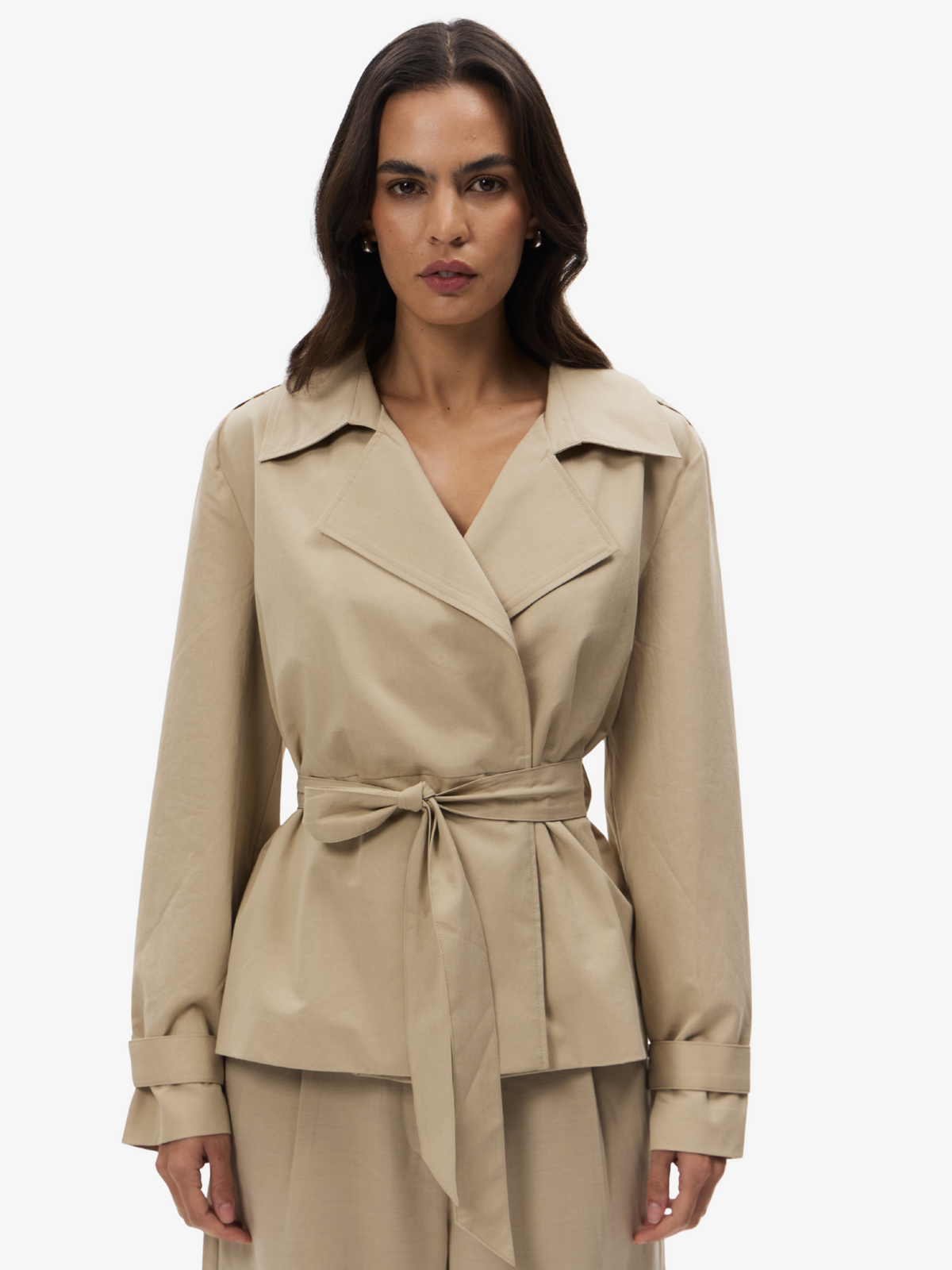 Lulu & Rose Lori Short Trench | Fawn