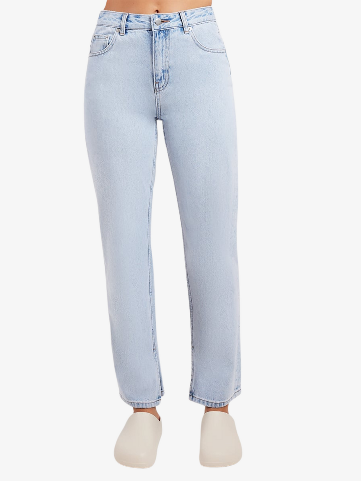 Nude Lucy Organic Split Hem Jean | Clear Blue