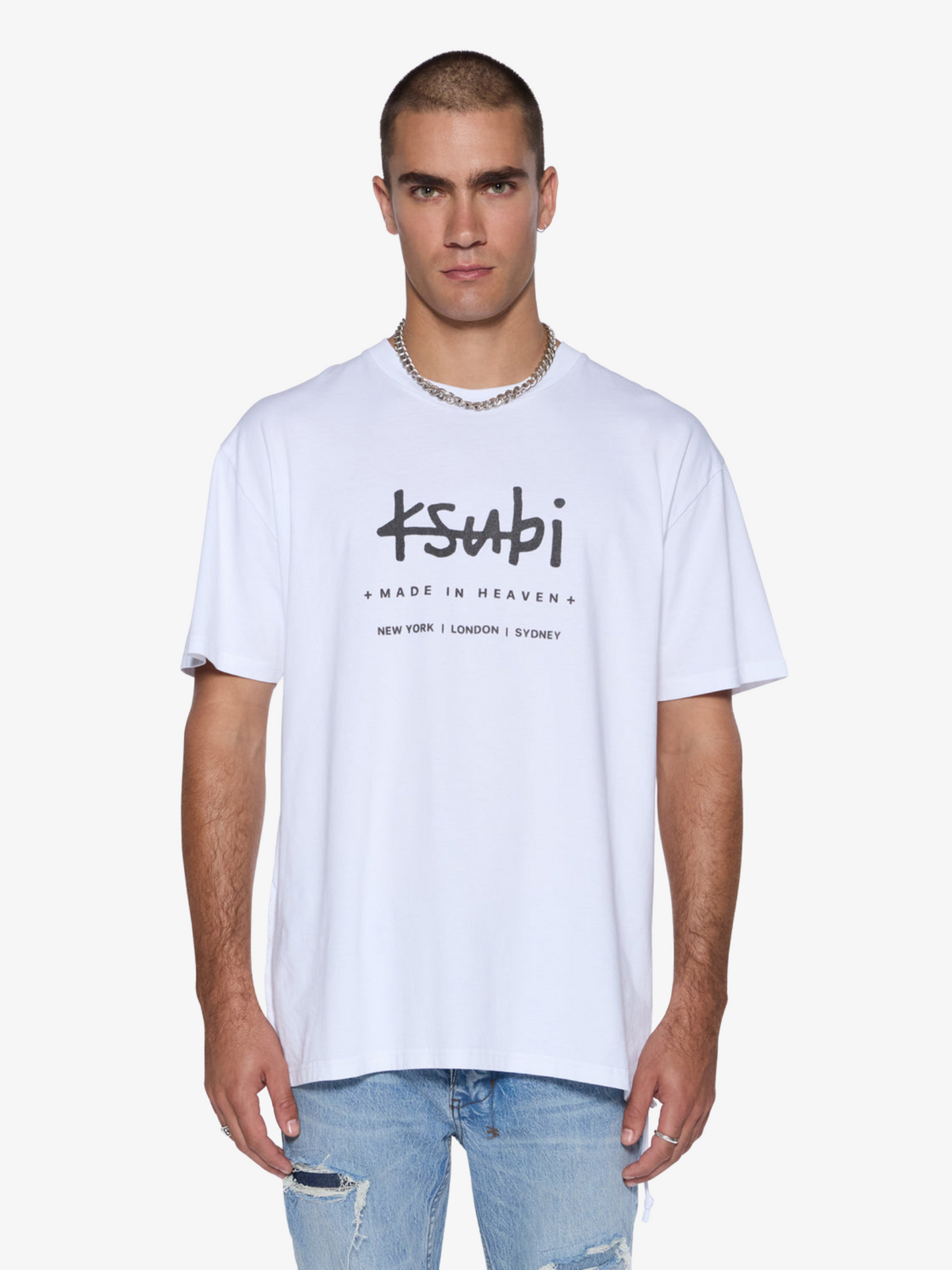 Ksubi Plated Biggie Ss Tee | WHITE