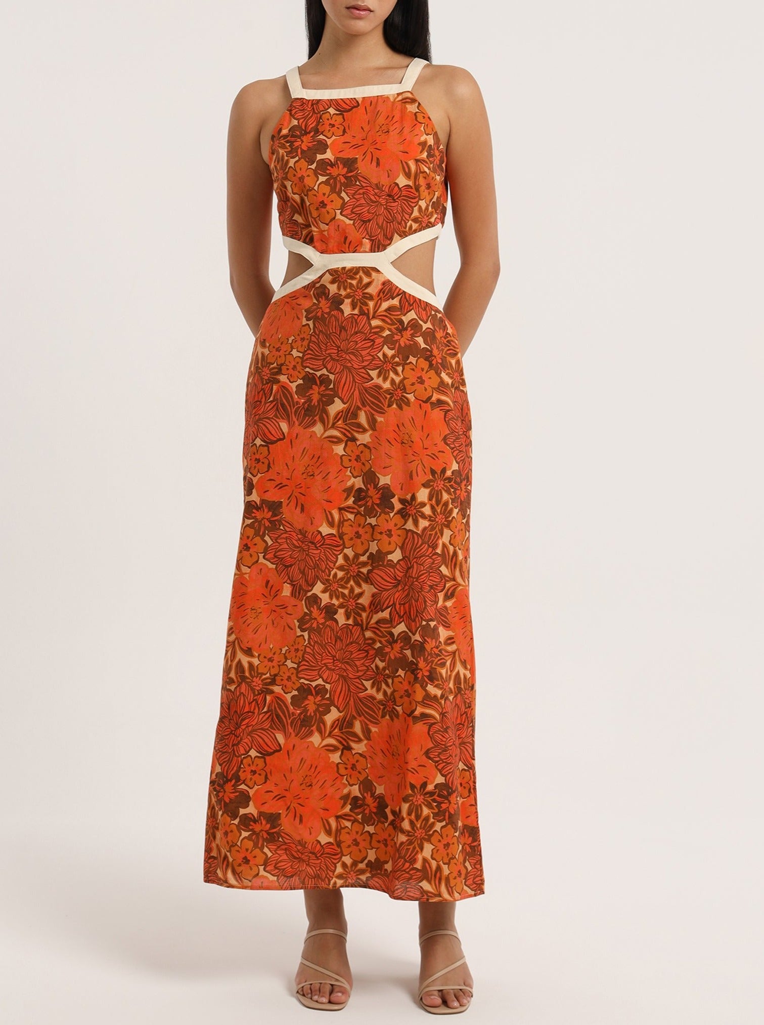 Rochelle Cut Out Midi Dress