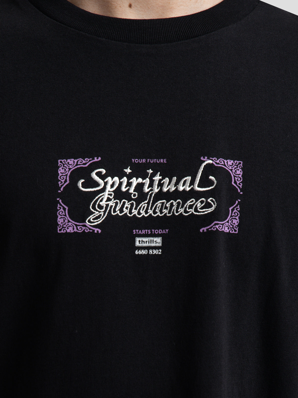 Thrills Future Guidance Over Size Fit T-Shirt | Black