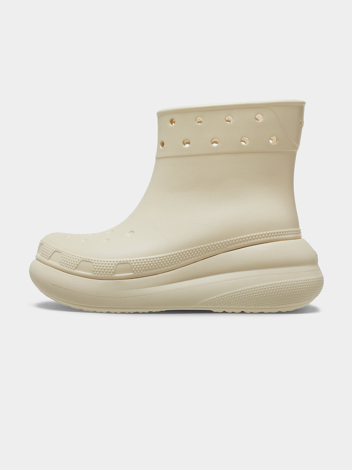 Crocs Unisex Classic Crush Boots | Bone
