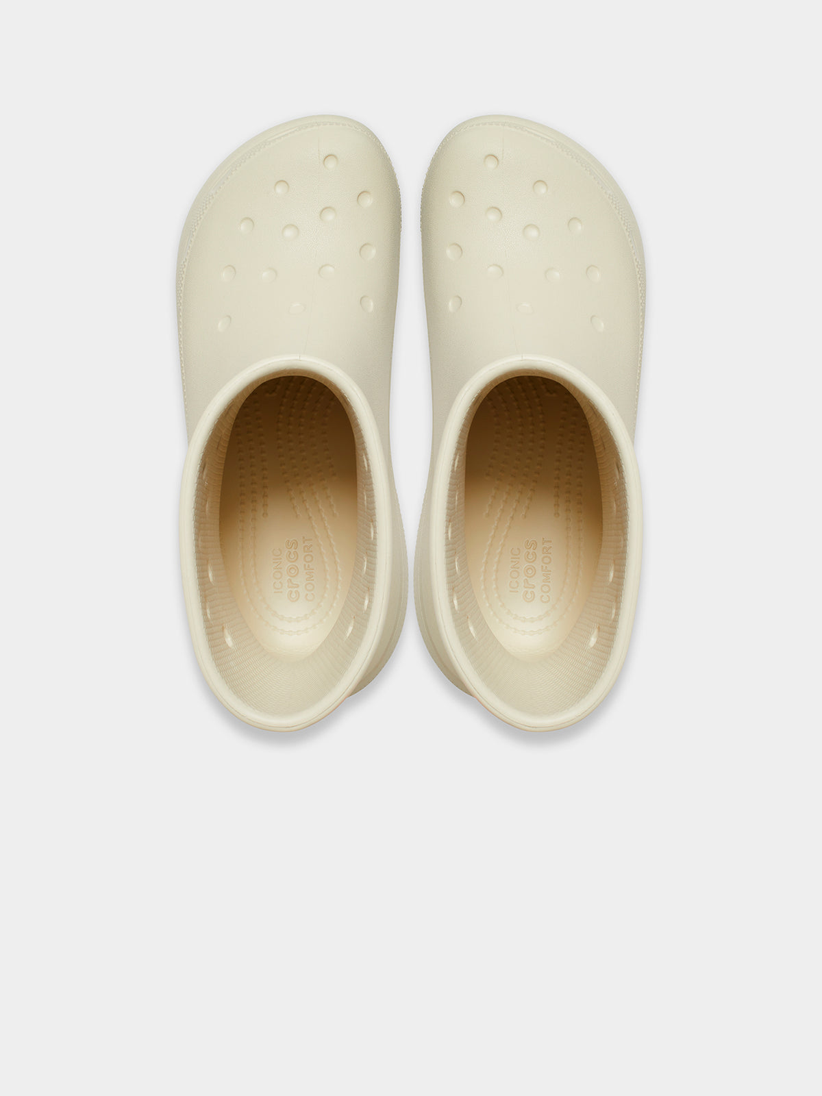 Crocs Unisex Classic Crush Boots | Bone