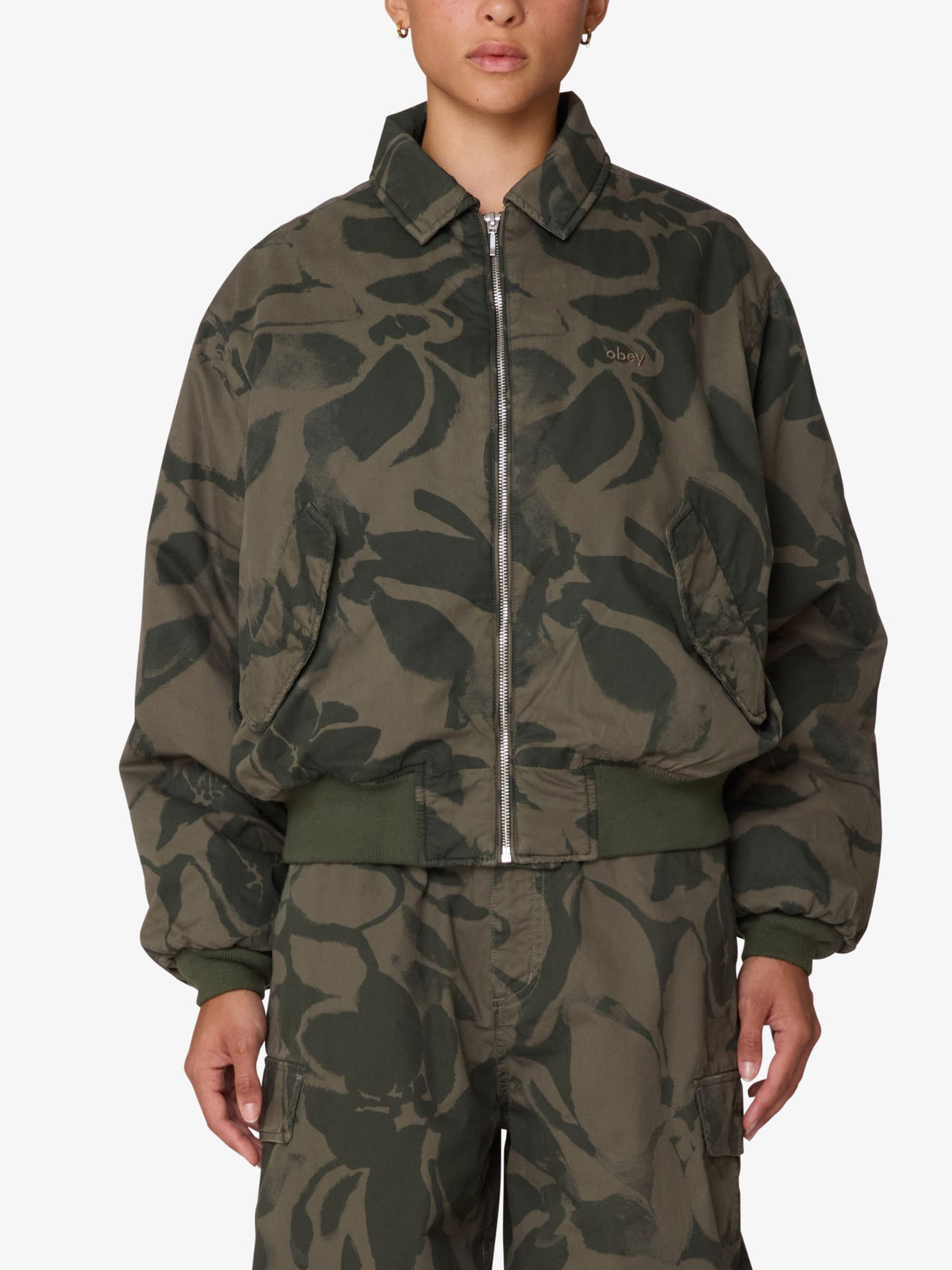 Obey Florien Bomber | Green Multi