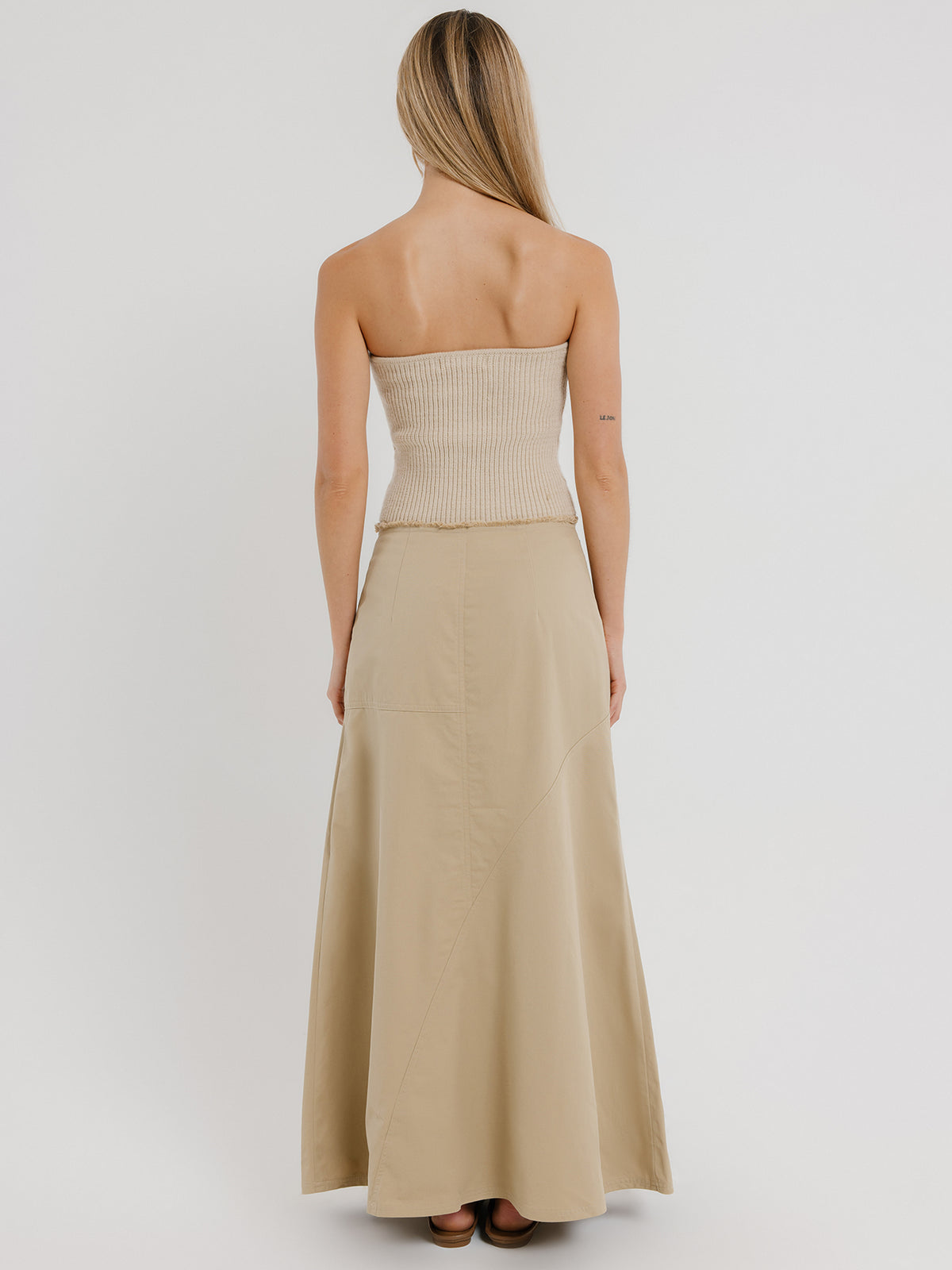 Beyond Her Tahni Maxi Skirt | Sand