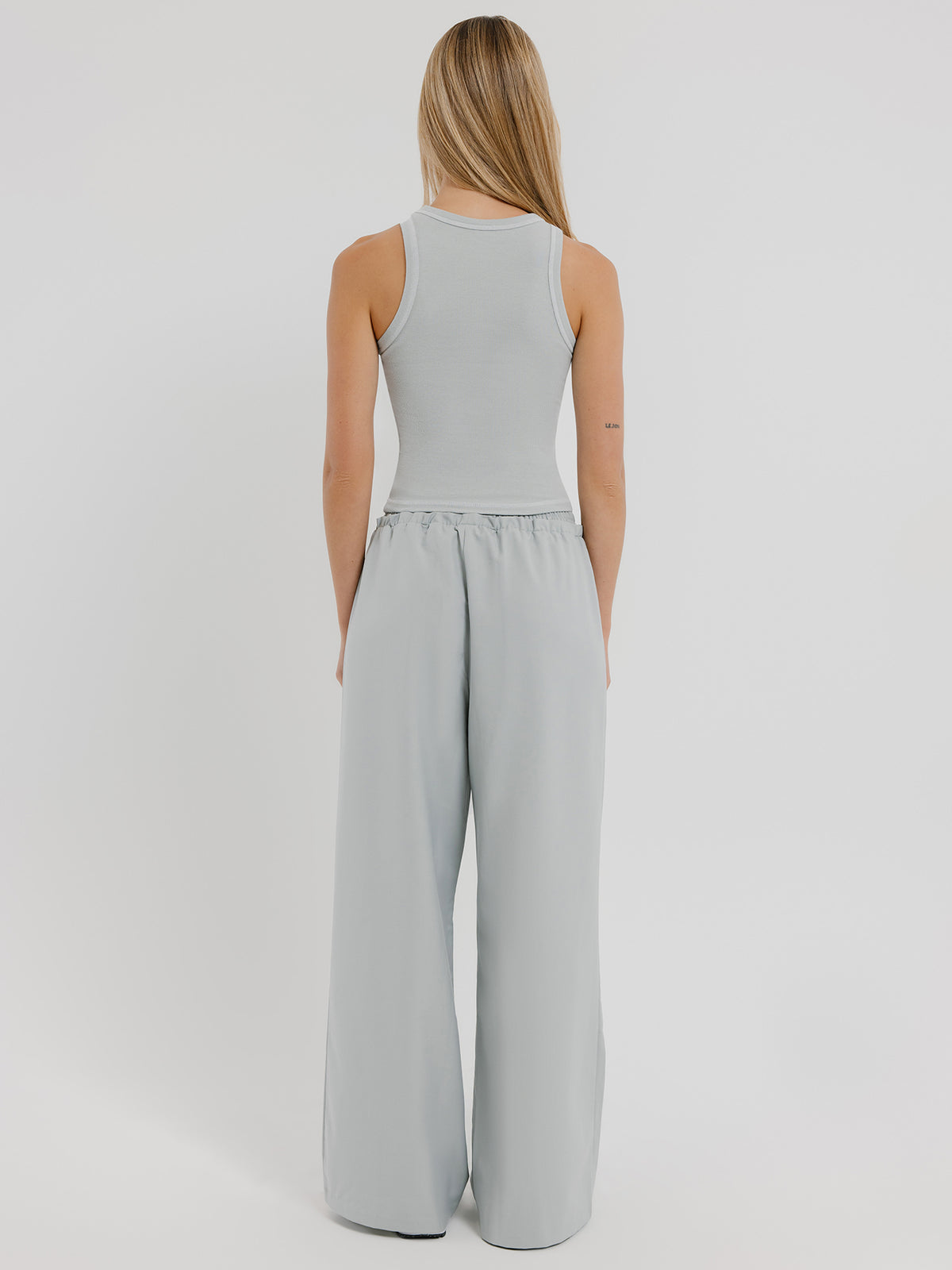 Beyond Her Dahlia Stitch Tank Top | Icy Seafoam