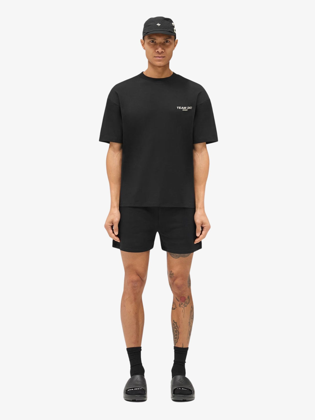 Represent Team 247 Oversized Tee | Jet Black