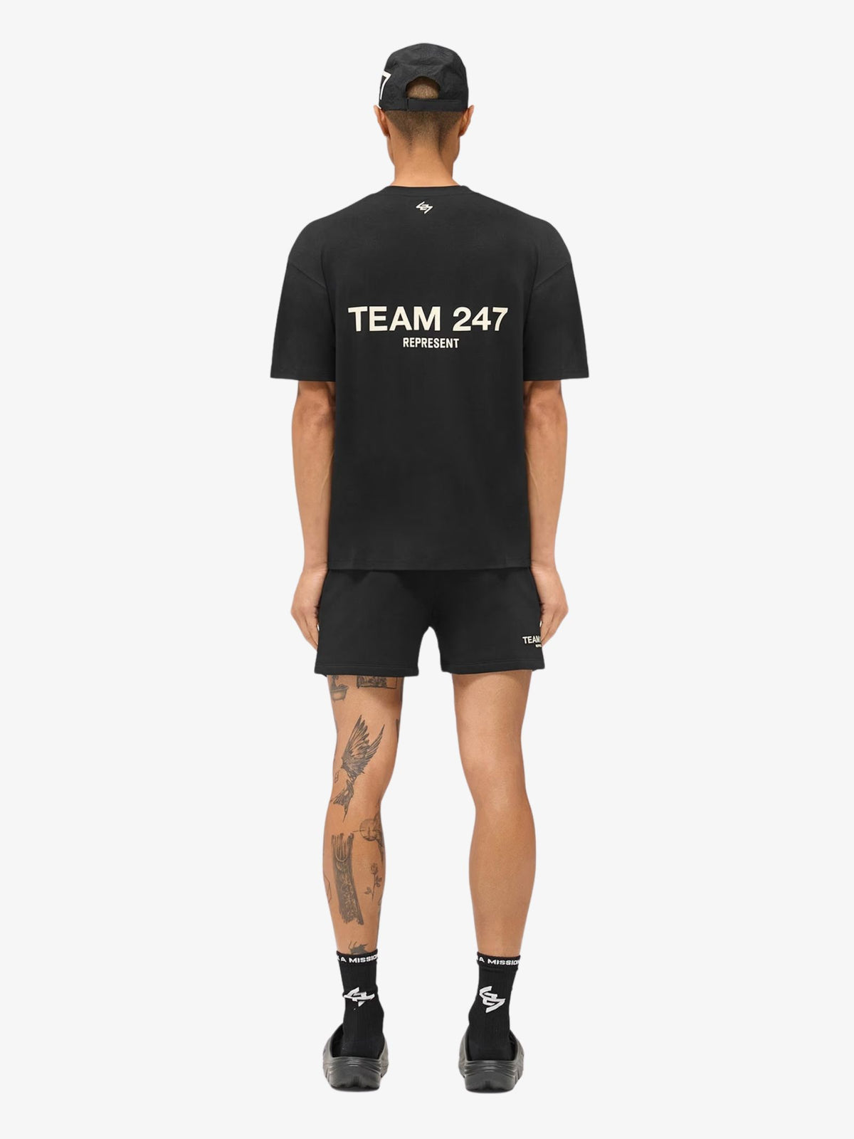 Represent Team 247 Oversized Tee | Jet Black