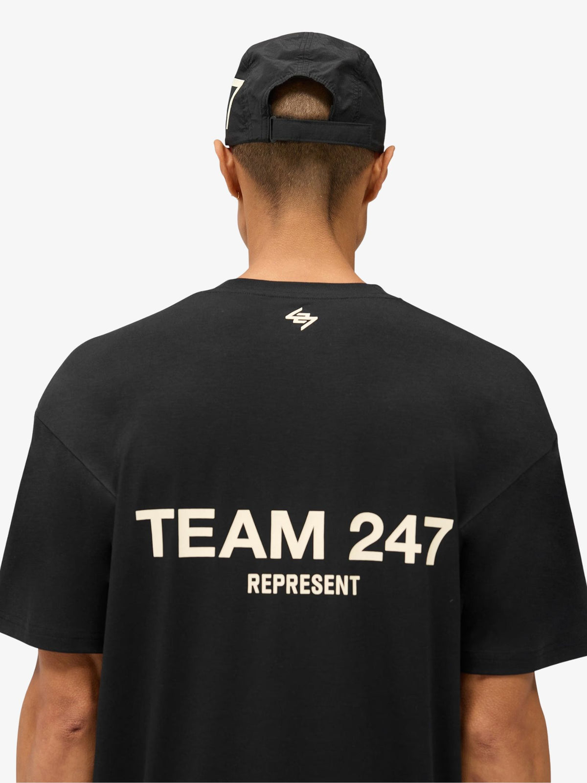 Represent Team 247 Oversized Tee | Jet Black