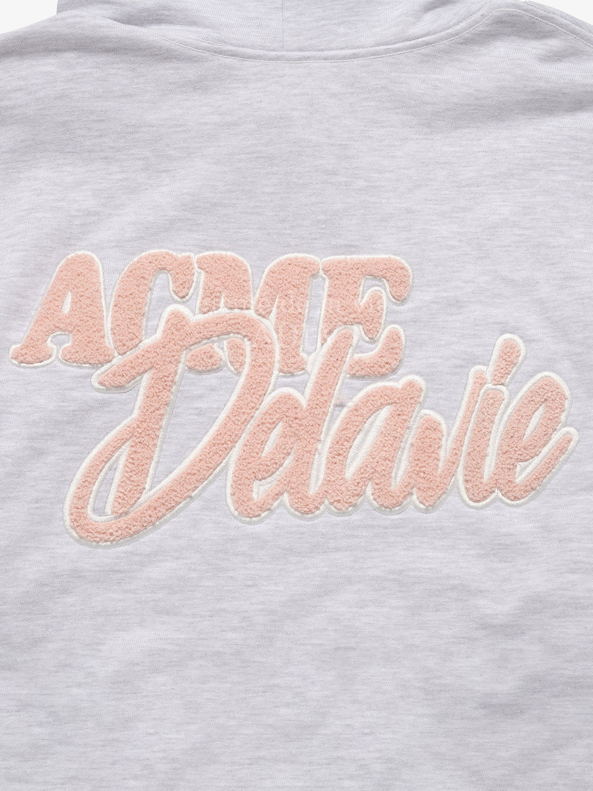 ADLV Round Script Boucle Logo Hoodie | GREY