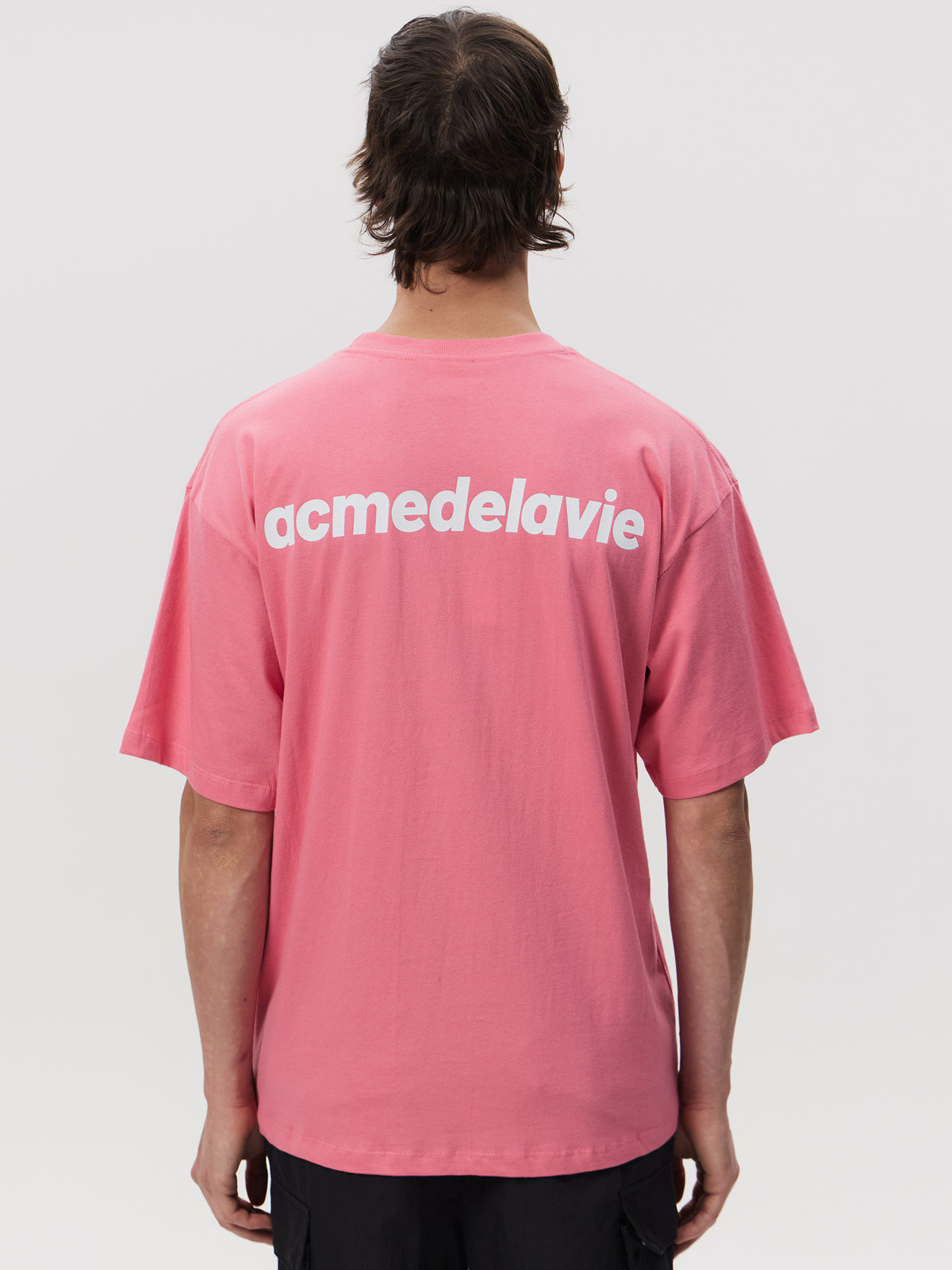 ADLV Bold Font Logo Short Sleeve T-shirt | PINK