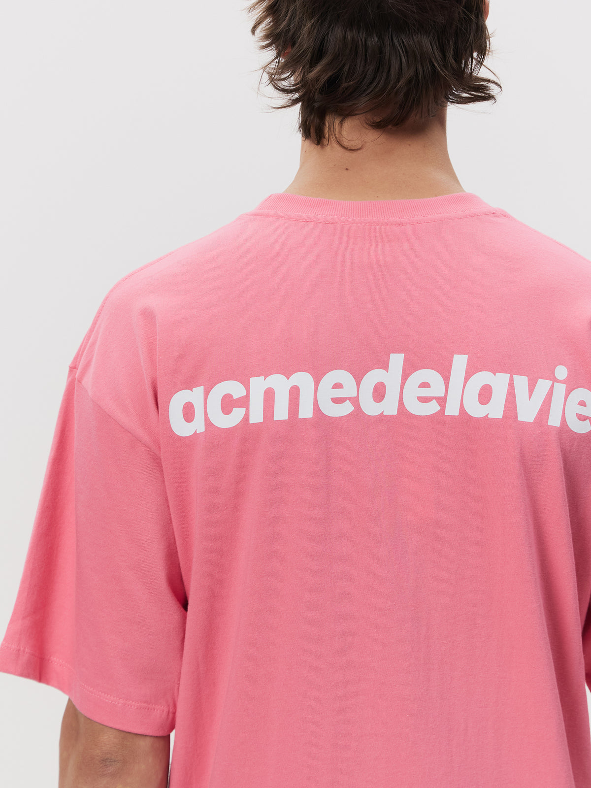 ADLV Bold Font Logo Short Sleeve T-shirt | PINK