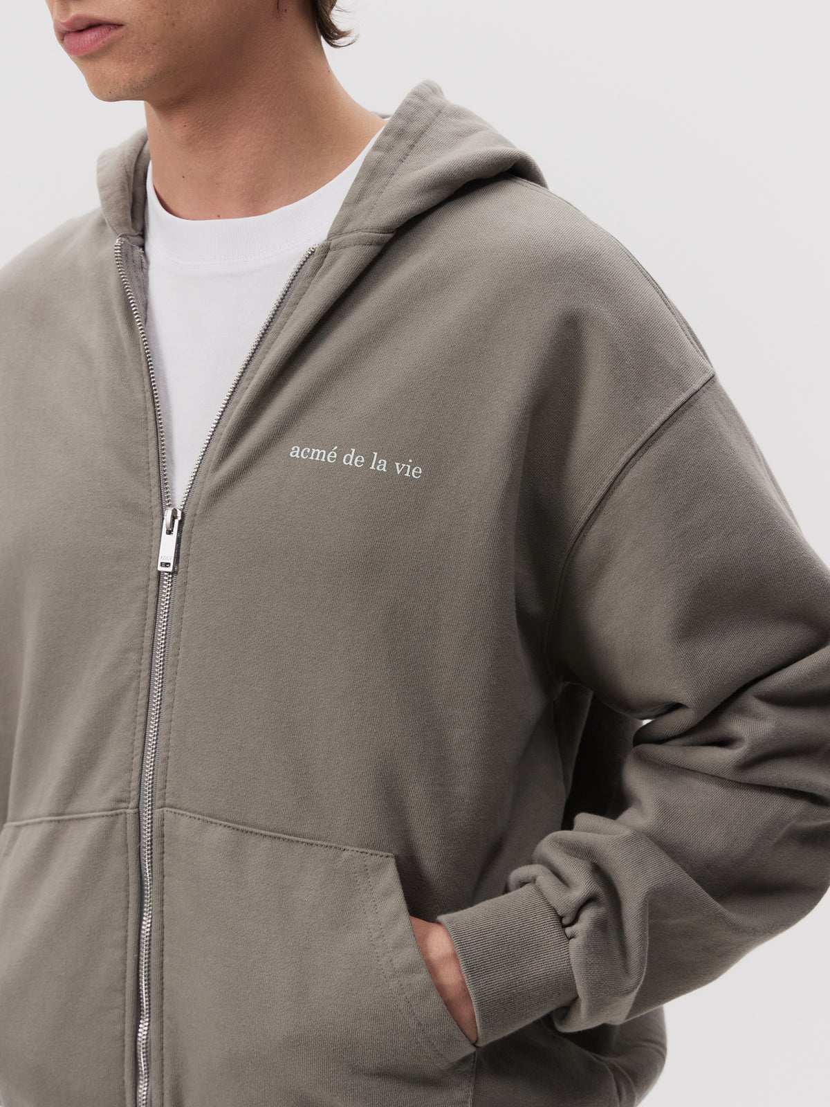 ADLV Basic Bio Washing Hoodie Zip Up | COCOA
