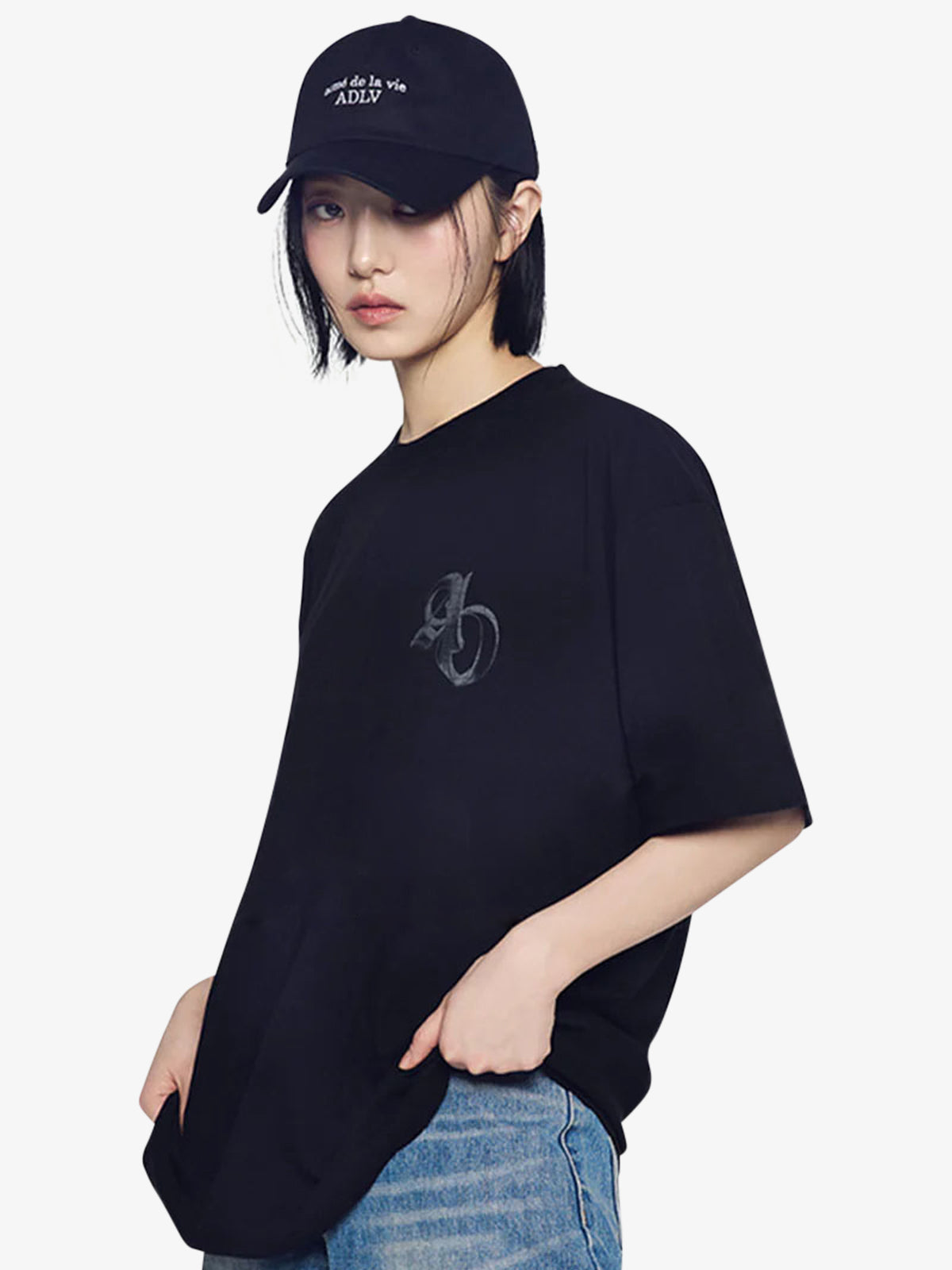 ADLV Basic Small Logo Ball Cap | Black