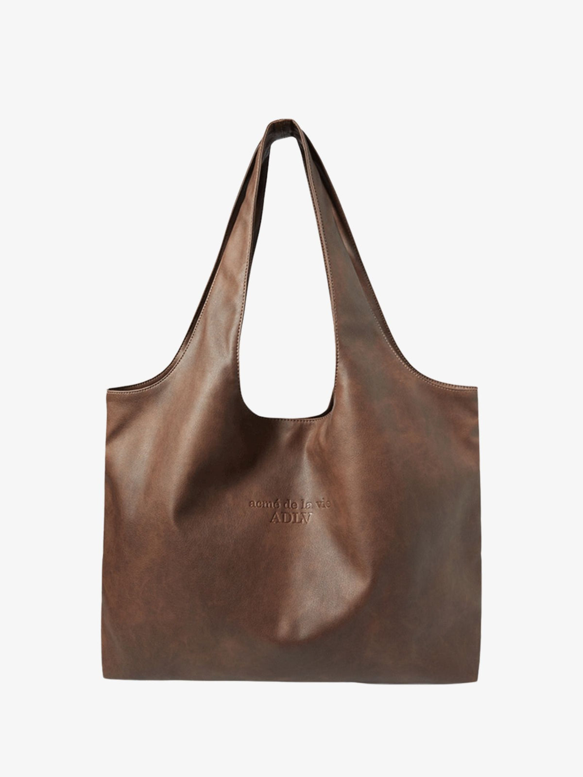 ADLV Go Point Vegan Leather Shopper Bag | Brown