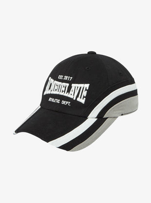 Three-Tone Asymmetry Cotton Ballcap