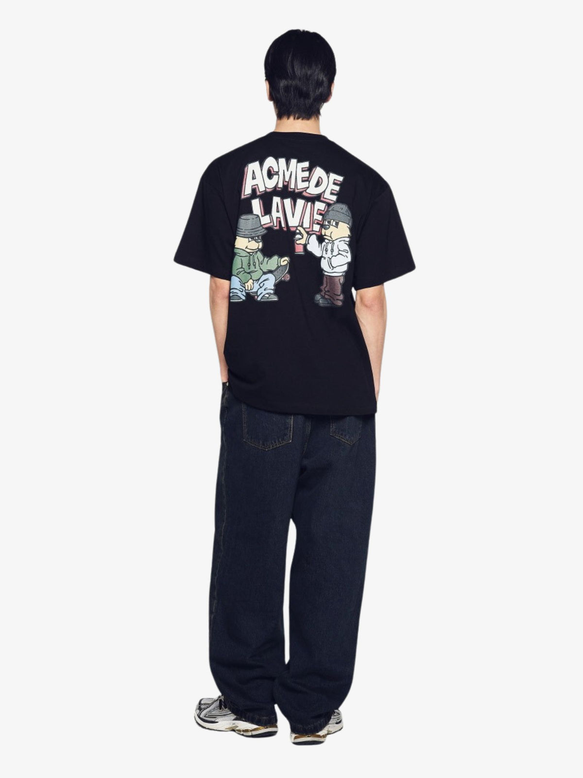 ADLV Ac Bear Graffiti Short Sleeve T-Shirt | Black