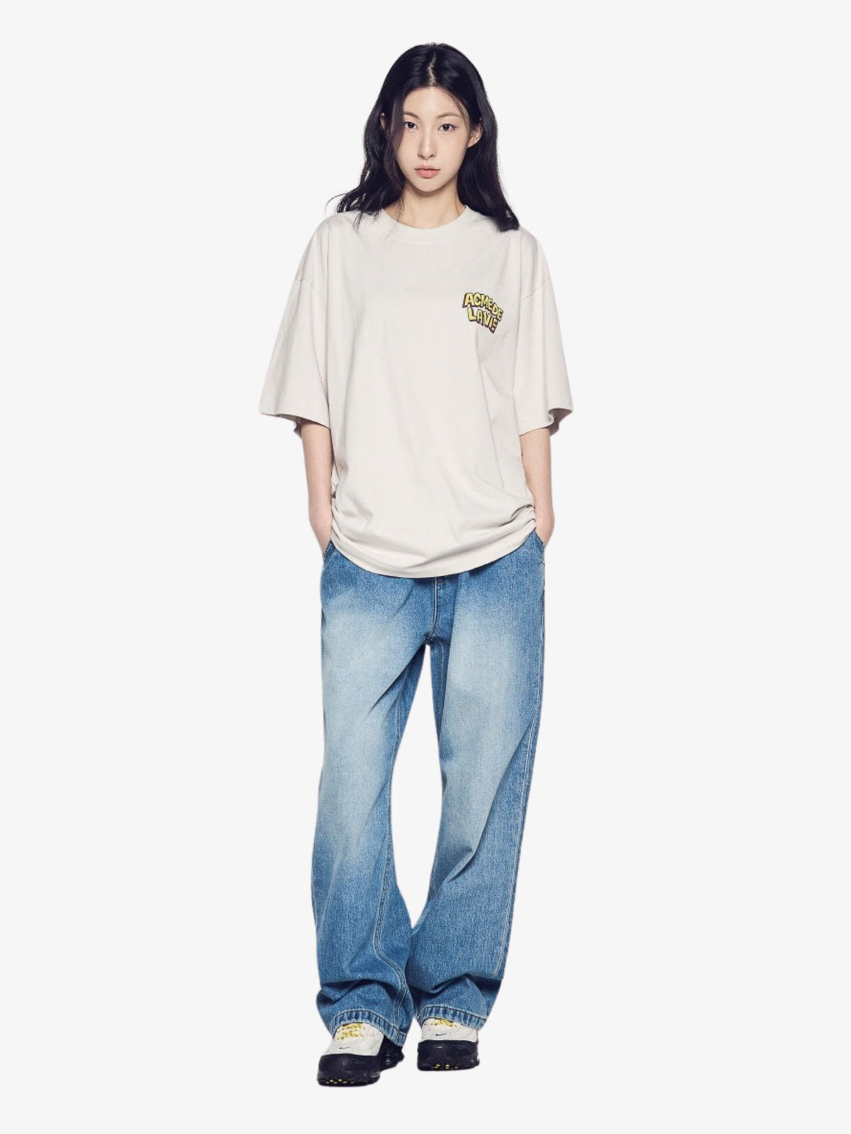 ADLV Ac Bear Graffiti Short Sleeve T-Shirt | Light Grey