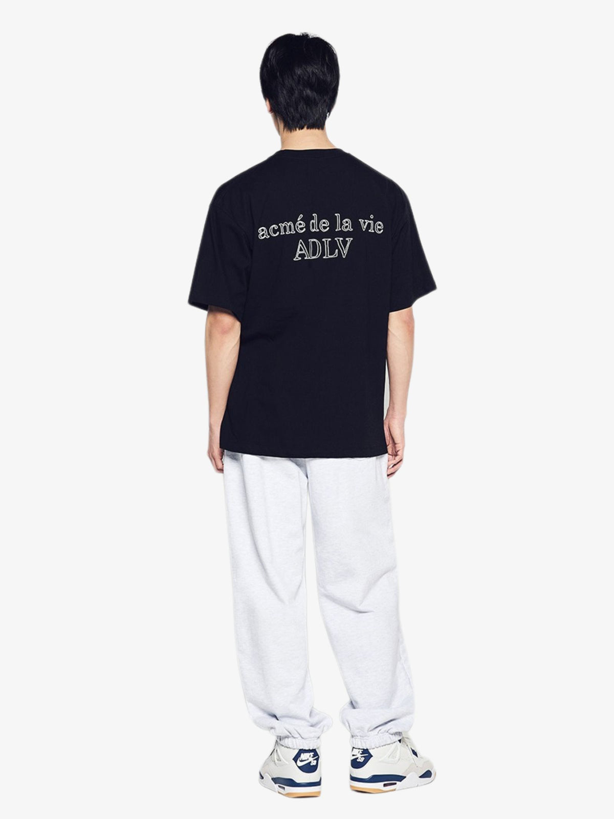 ADLV Border Line Basic Logo T-Shirt | Black