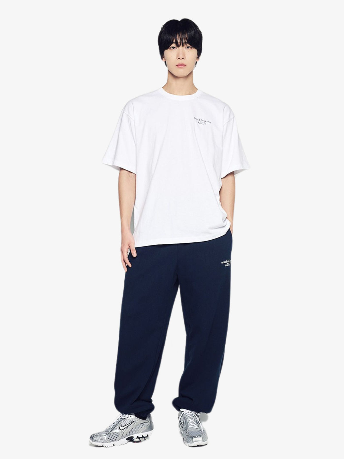 ADLV Border Line Basic Logo T-Shirt | White