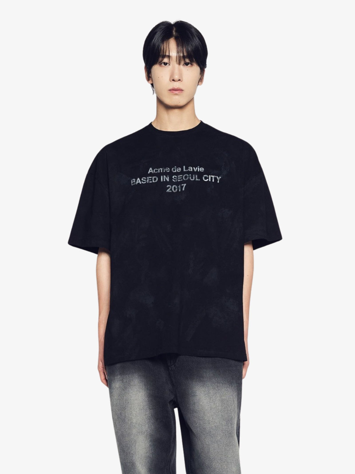 ADLV Dirty Washed Short Sleeve T-Shirt | Black