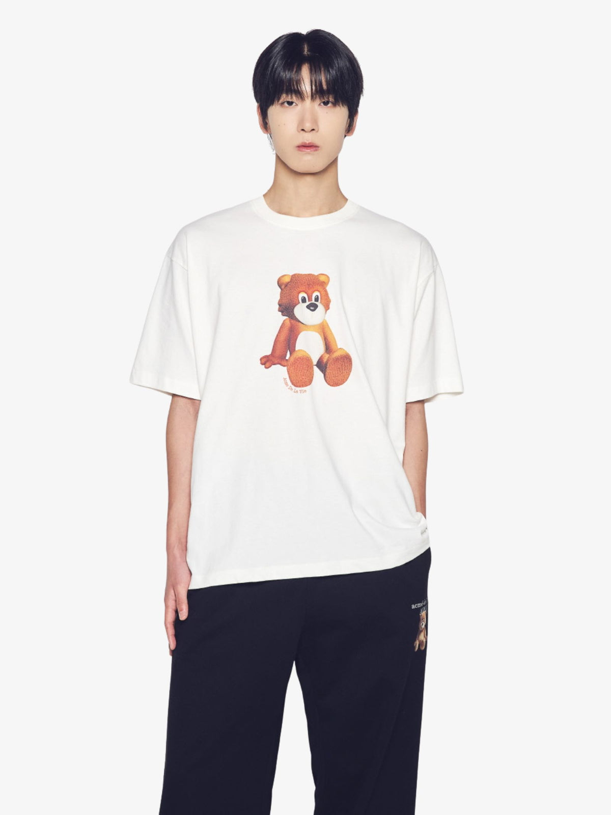 ADLV Ac Teddy Bear Short Sleeve T-Shirt | Cream