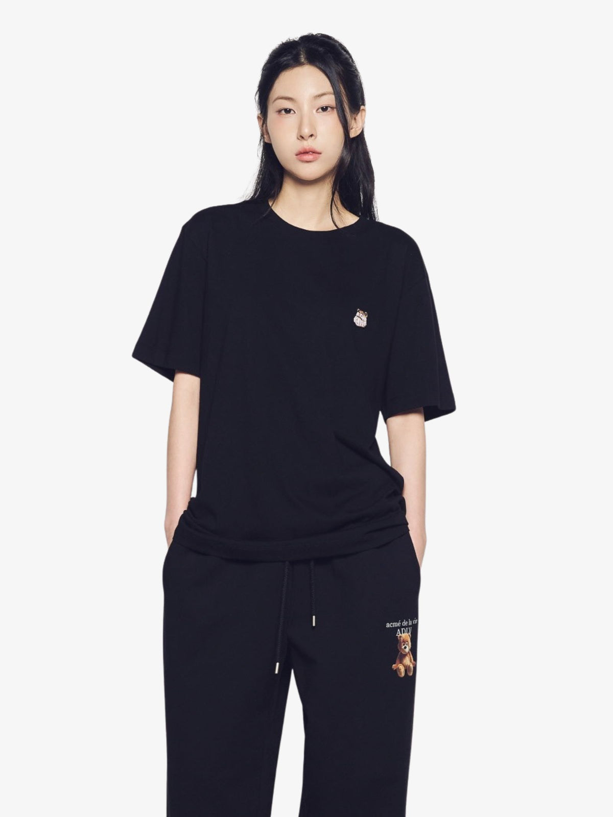 ADLV Ac Bear Wappen T-Shirt | Black