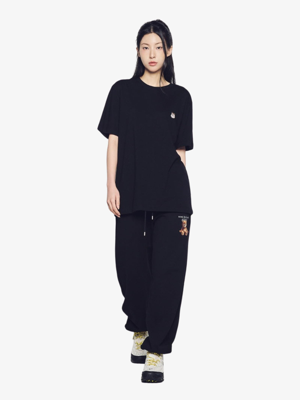 ADLV Ac Bear Wappen T-Shirt | Black