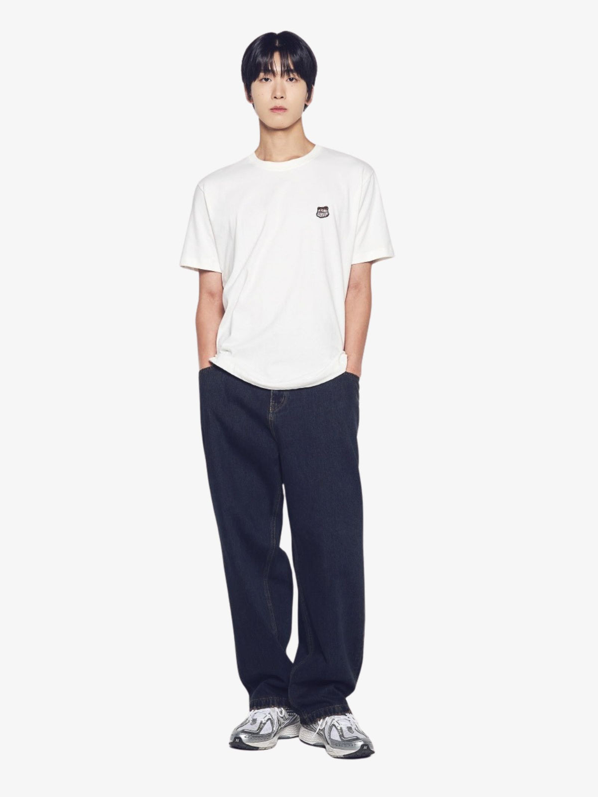 ADLV Ac Bear Wappen T-Shirt | Cream