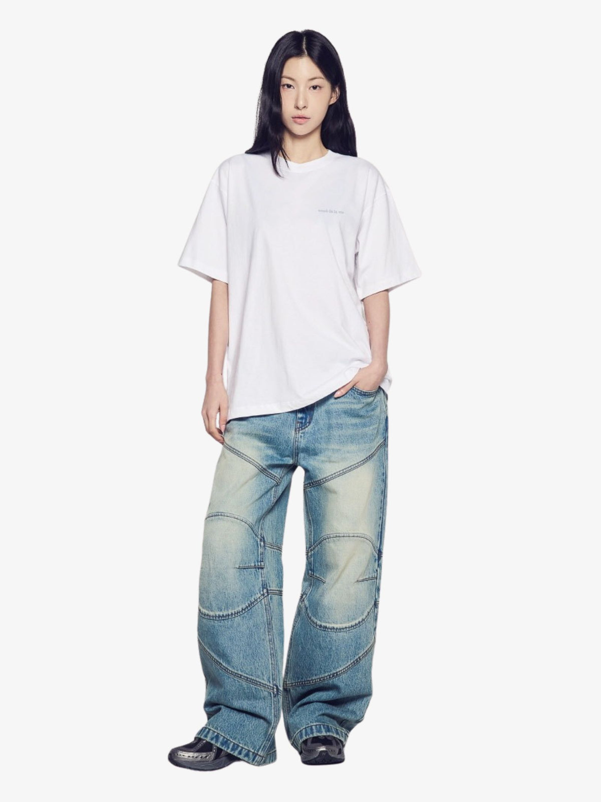 ADLV Reflection Basic Logo T-Shirt | WHITE