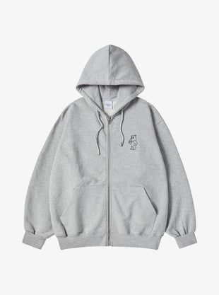 Basic Ac Bear Hoodie Zip Up