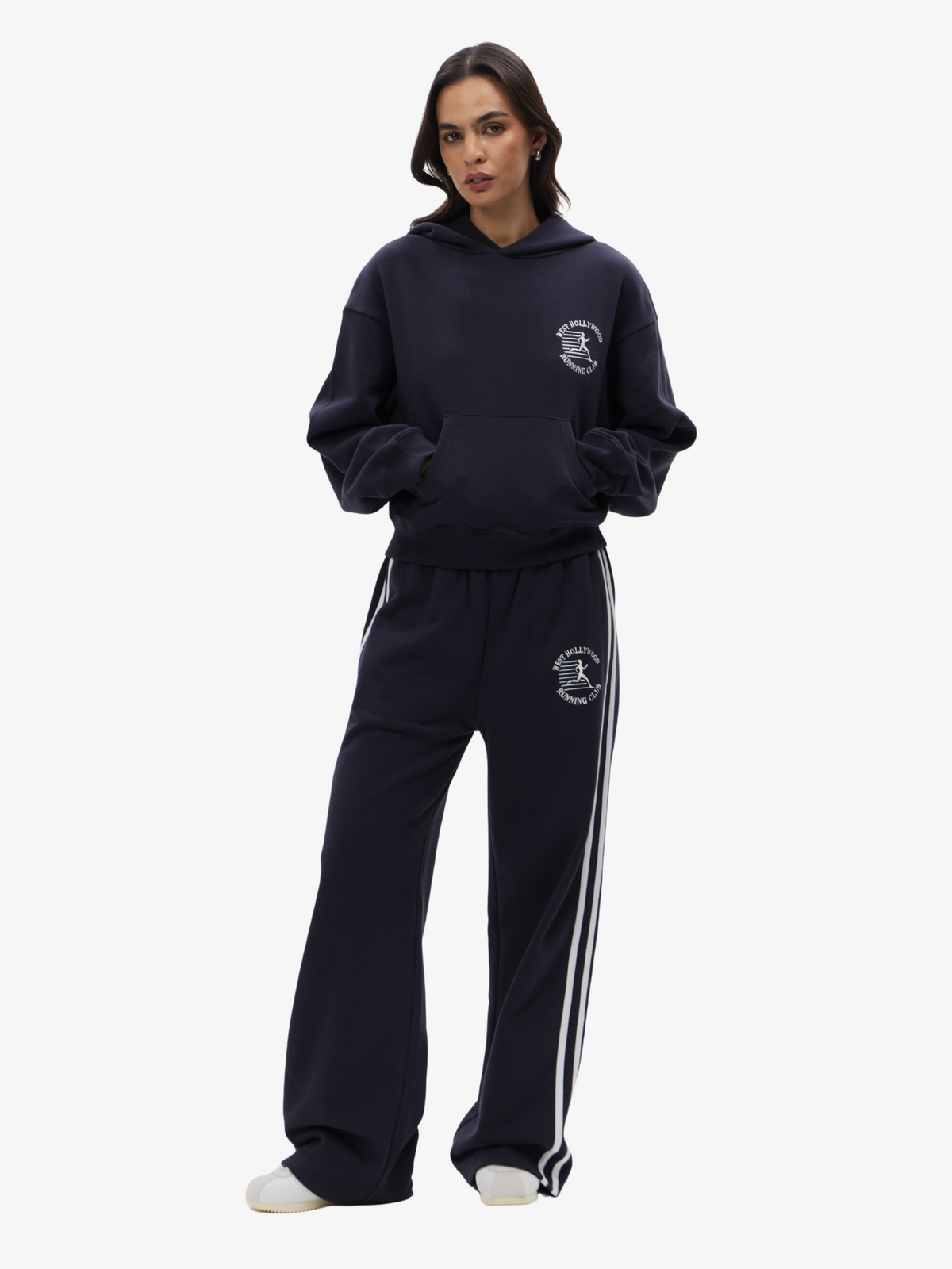 West Hollywood Sweat Club Running Hoodie | Navy