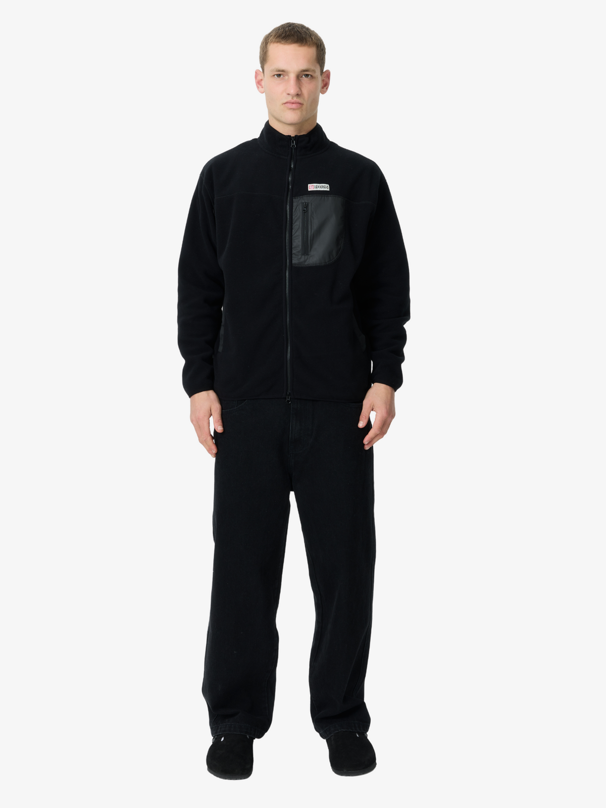 S-Double Polar Fleece Jacket | Black