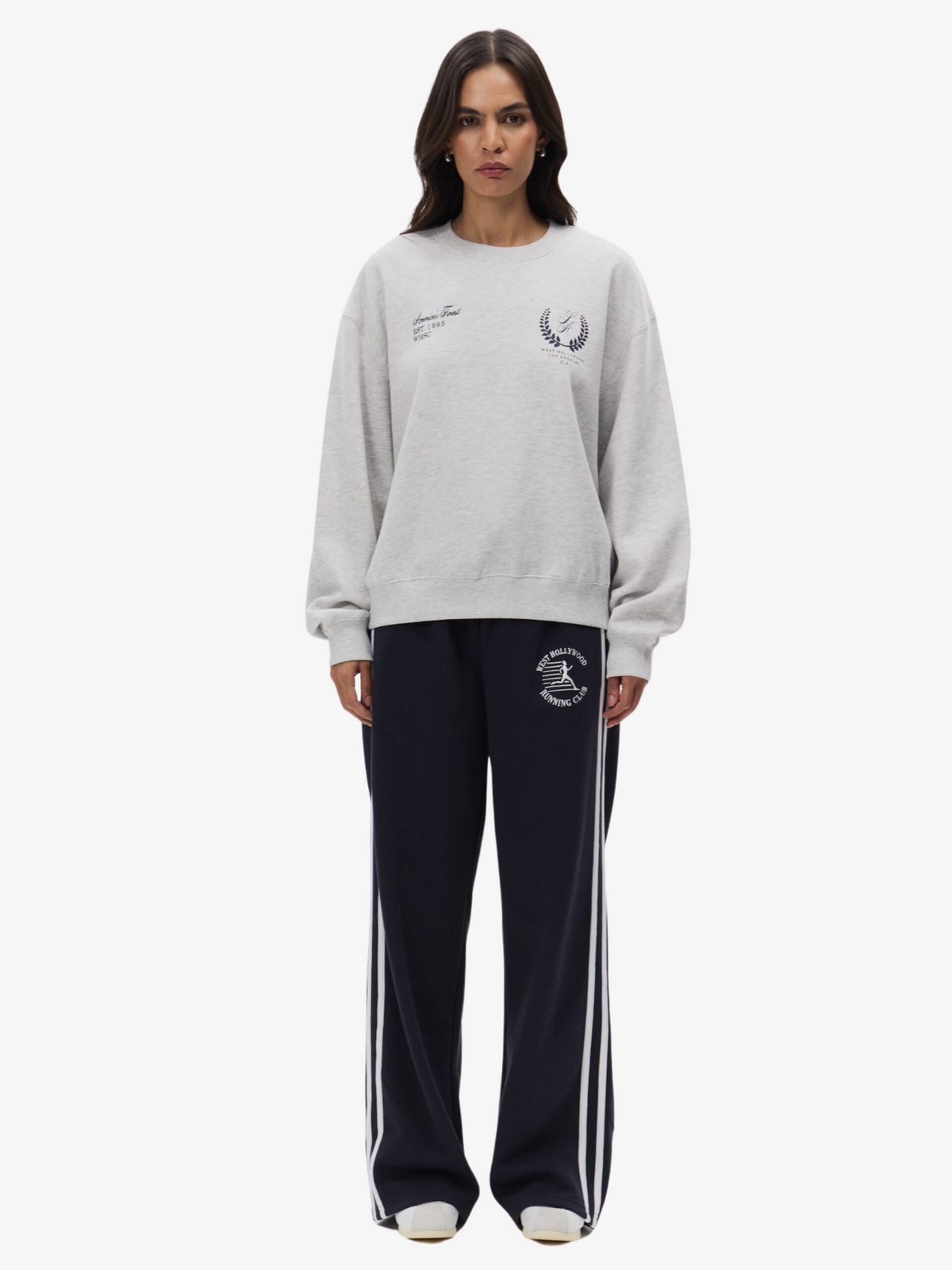 West Hollywood Sweat Club Americas Finest Crewneck | Snow