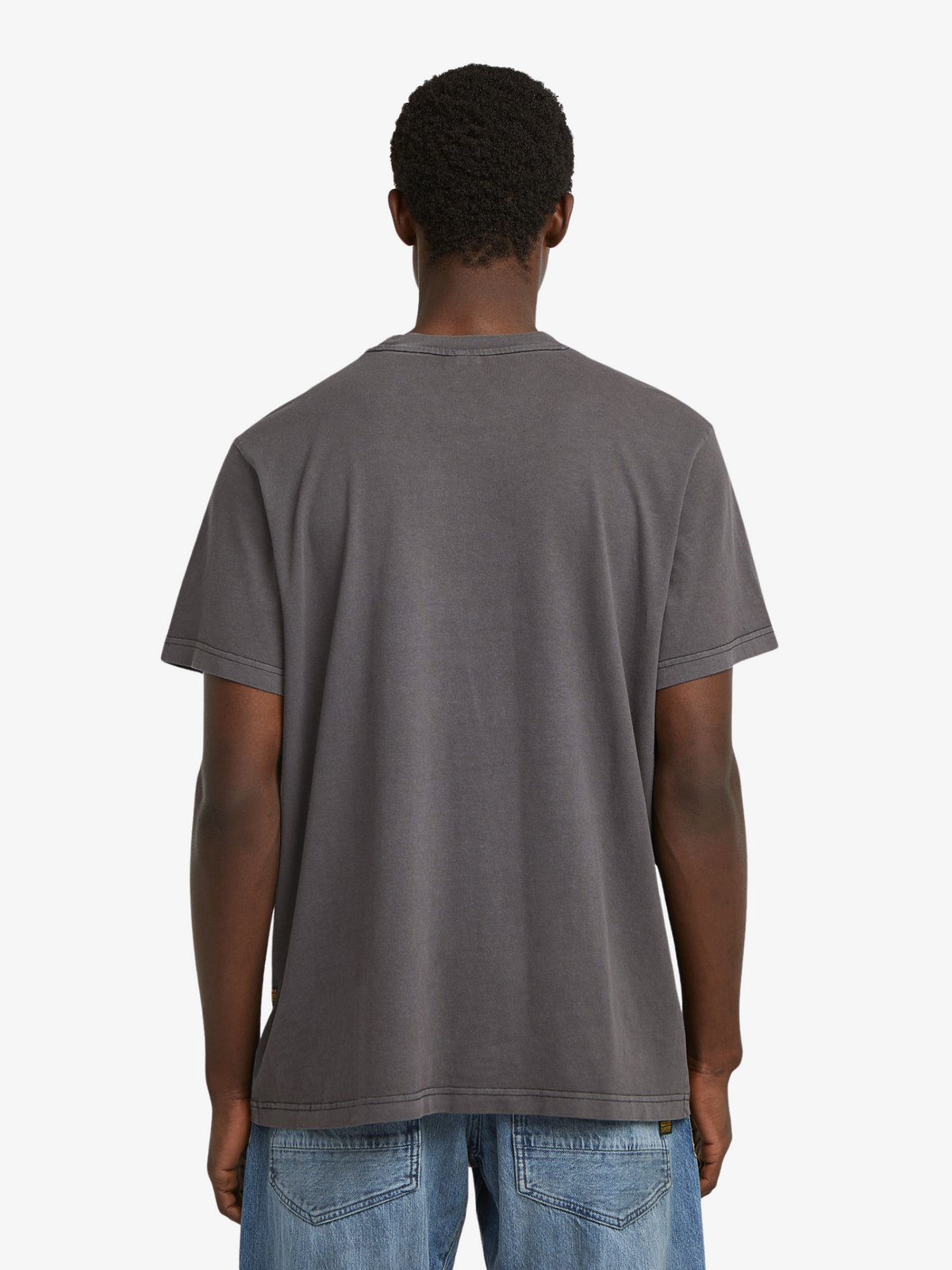 G-Star Overdyed Center Chest T-Shirt | Dk Black Gd