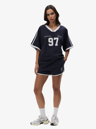 Running Scalloped Sweatshort