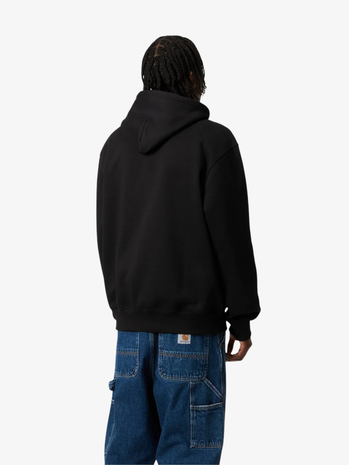 Carhartt Wip Hooded Carhartt Sweat | Black/White