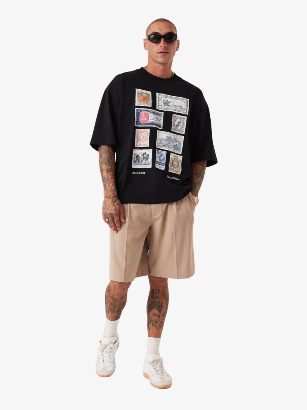 Zanerobe Stamps Flow Tee | Black